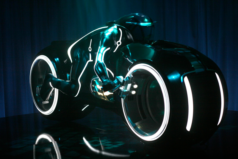 Illustration for article titled Tron Light Cycle Revealed Live At Flynn's Arcade!